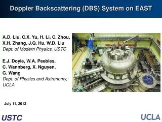 Doppler Backscattering (DBS) System on EAST