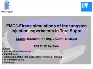EMC3-Eirene simulations of the tungsten injection experiments in Tore Supra