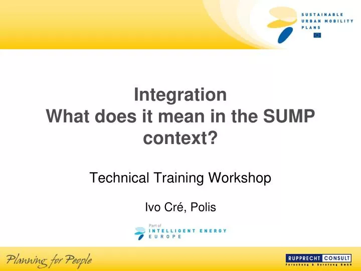 integration what does it mean in the sump context