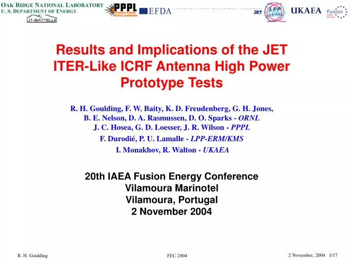 results and implications of the jet iter like icrf antenna high power prototype tests