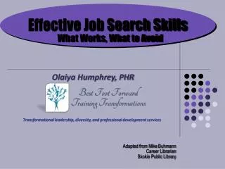 Effective Job Search Skills What Works, What to Avoid