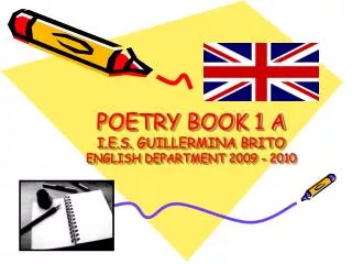 POETRY BOOK 1 A I.E.S. GUILLERMINA BRITO ENGLISH DEPARTMENT 2009 - 2010