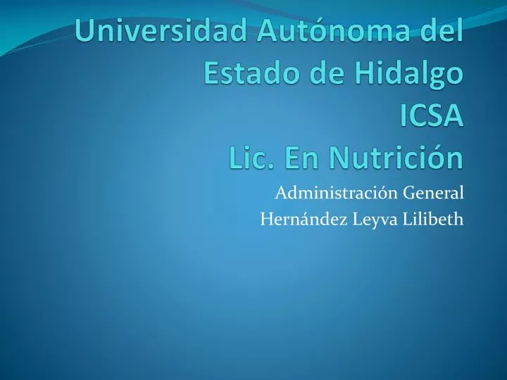 universidad aut noma del estado de hidalgo icsa lic en nutrici n