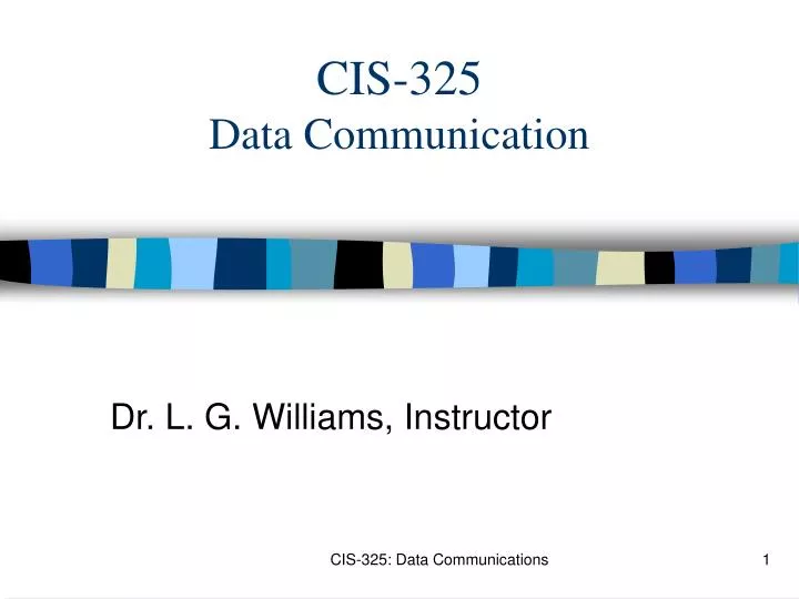 cis 325 data communication