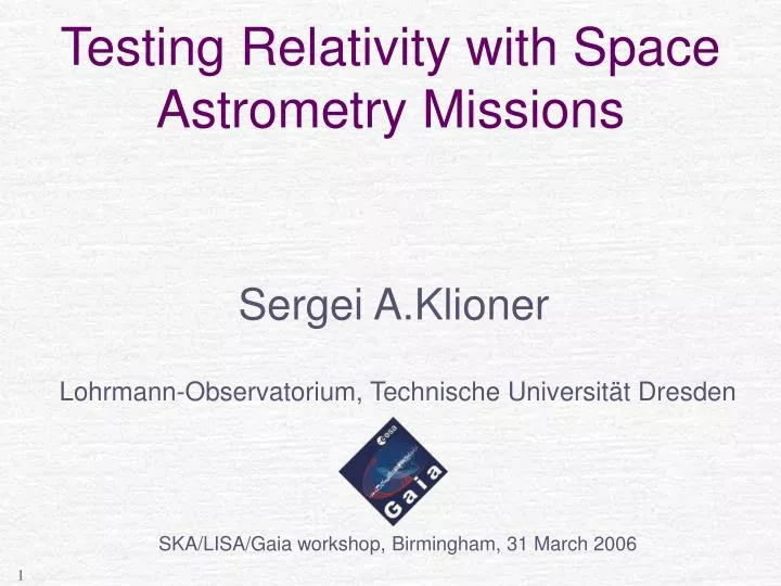 testing relativity with space astrometry missions