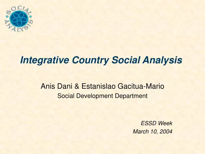 integrative country social analysis