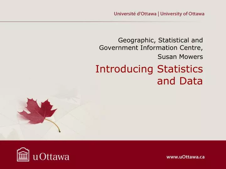 introducing statistics and data