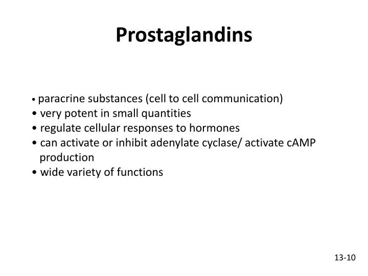 prostaglandins