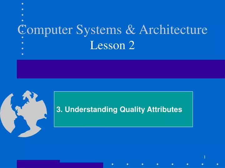 computer systems architecture lesson 2