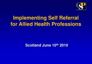 PPT - ALLIED HEALTH PROFESSIONS PowerPoint Presentation, Free Download ...