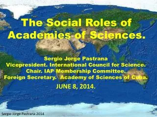 The Social Roles of Academies of Sciences.
