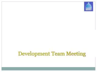 Development Team Meeting