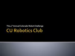 CU Robotics Club