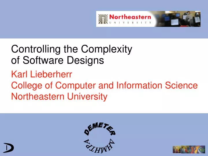 karl lieberherr college of computer and information science northeastern university