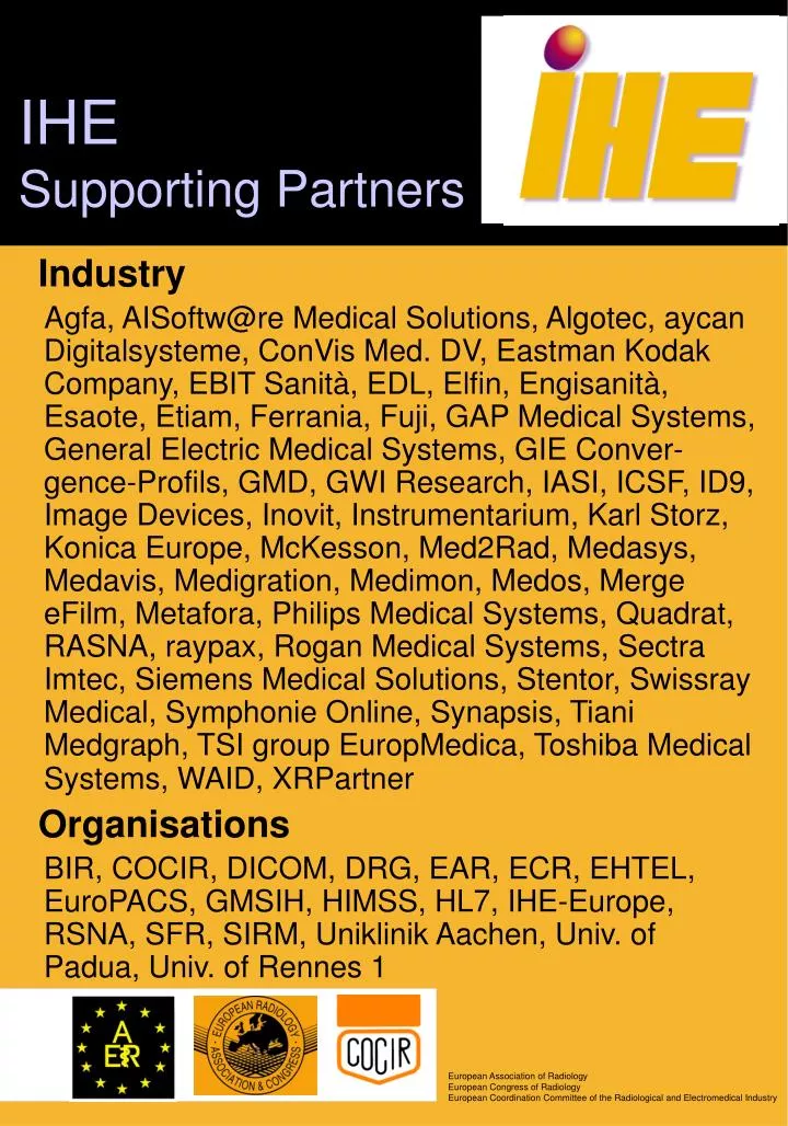 ihe supporting partners