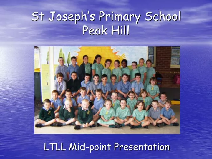 st joseph s primary school peak hill