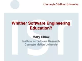 Whither Software Engineering Education?
