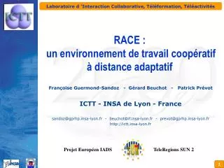 laboratoire d interaction collaborative t l formation t l activit s