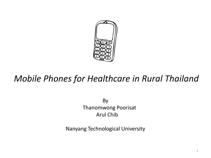 mobile phones for healthcare in rural thailand