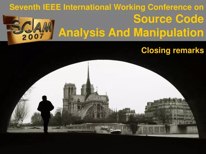 seventh ieee international working conference on source code analysis and manipulation
