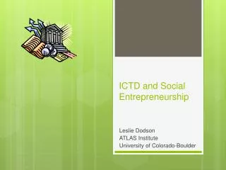 ICTD and Social Entrepreneurship