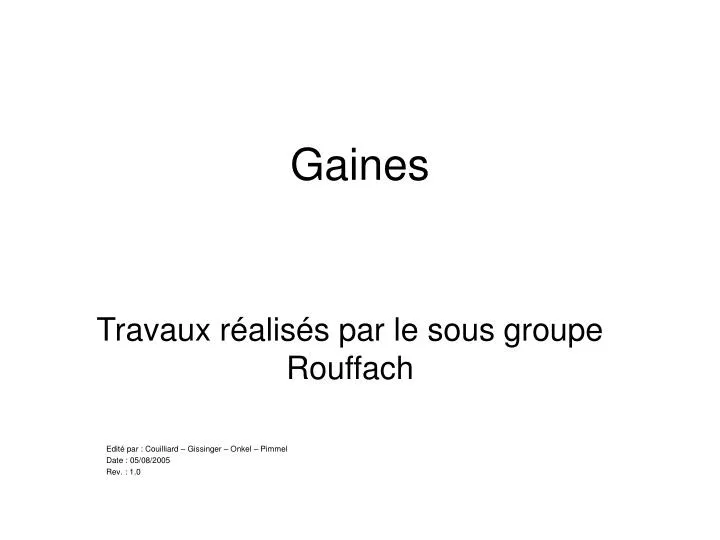 gaines