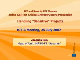 ICT-C Meeting, 25 July 2007