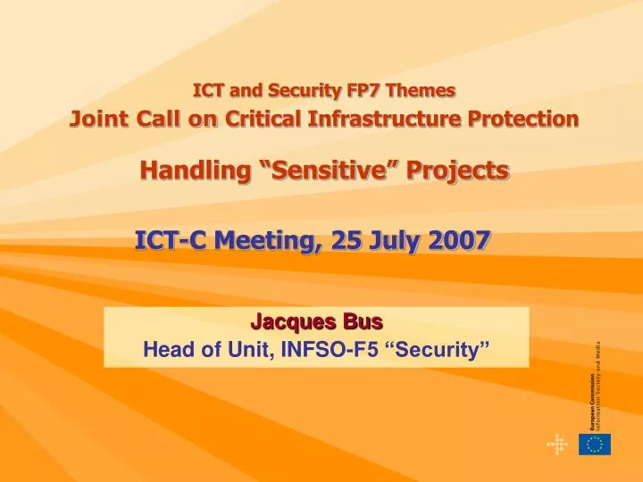 ict c meeting 25 july 2007