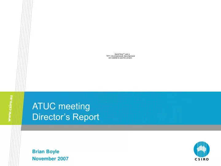 atuc meeting director s report