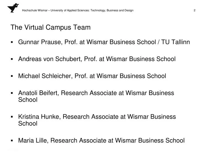 the virtual campus team