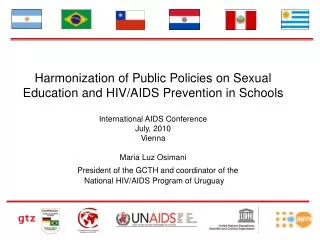 Harmonization of Public Policies on Sexual Education and HIV/AIDS Prevention in Schools