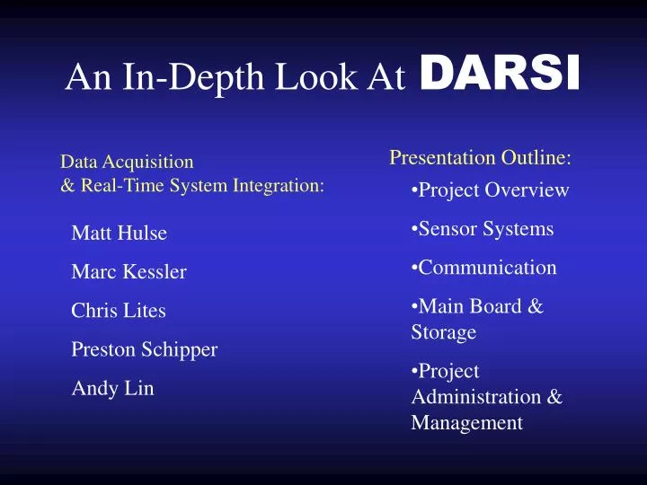 an in depth look at darsi