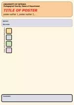 poster author 1, poster author 2, … - slide 1