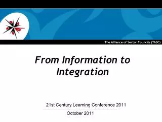 From Information to Integration