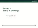 Welcome to the IT Exchange