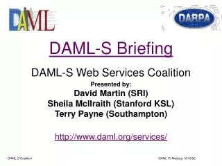 DAML-S Briefing