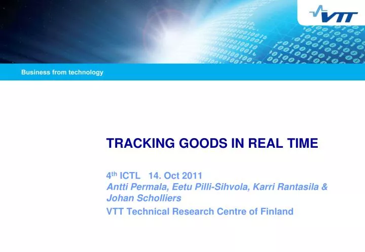 tracking goods in real time