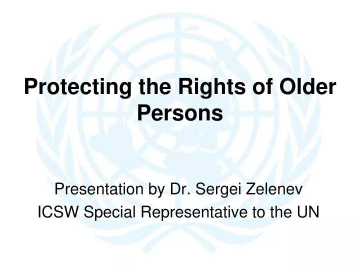 protecting the rights of older persons
