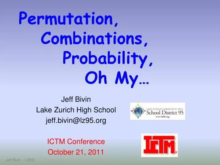 permutation combinations probability oh my