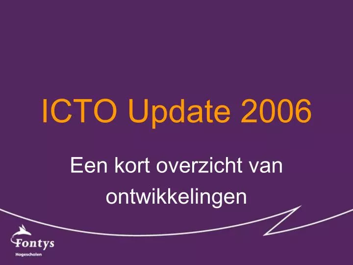 icto update 2006
