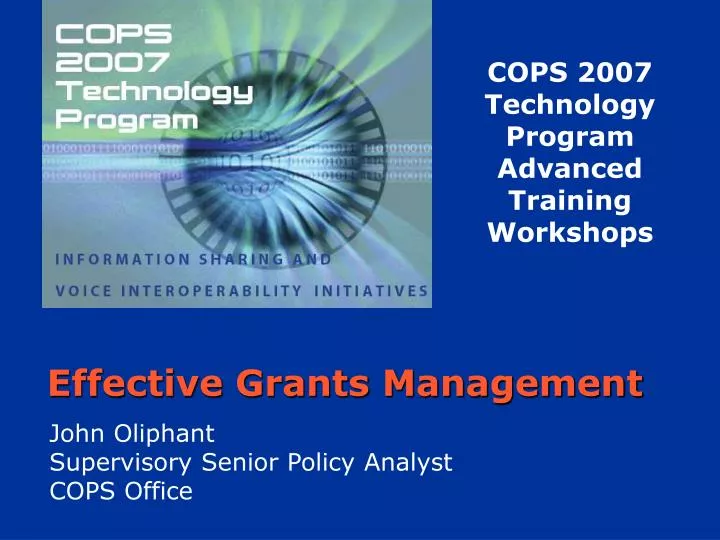 effective grants management