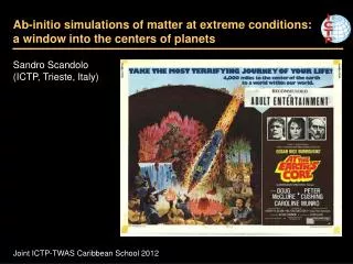 Ab-initio simulations of matter at extreme conditions: a window into the centers of planets