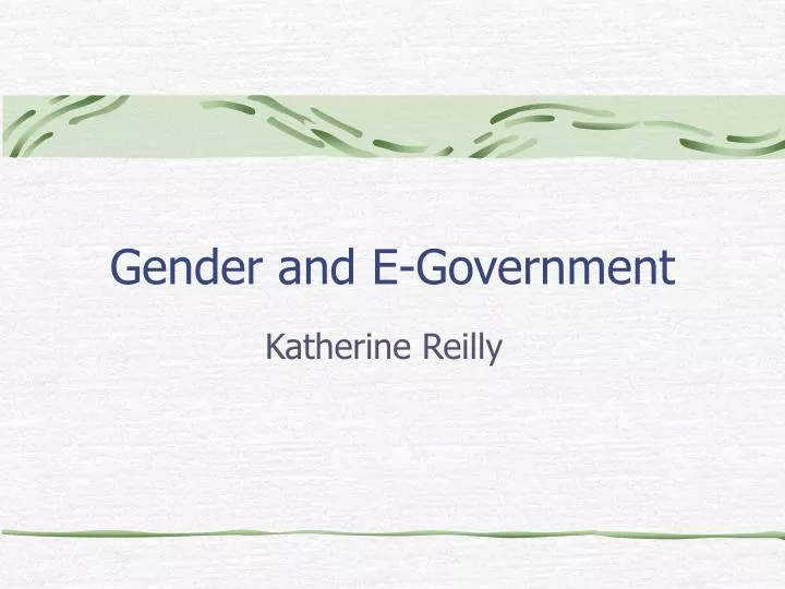gender and e government