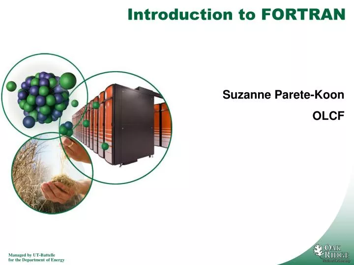introduction to fortran