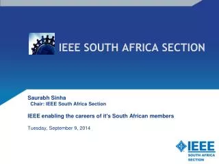 IEEE SOUTH AFRICA SECTION