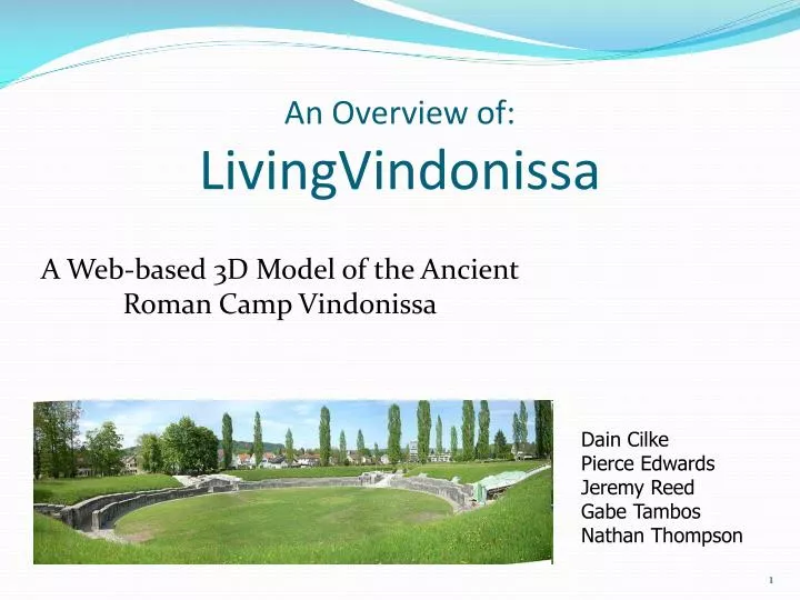 a web based 3d model of the ancient roman camp vindonissa
