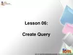 Creating and Saving Queries in Student Profile Database - slide 1