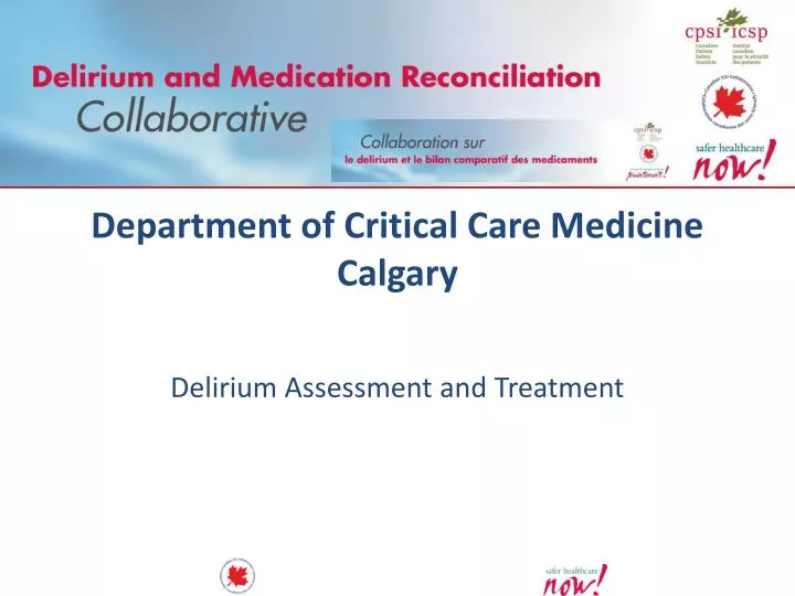department of critical care medicine calgary