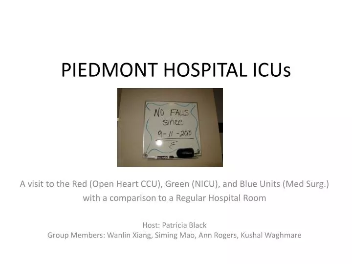 piedmont hospital icus