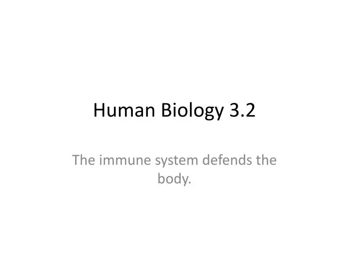 human biology 3 2